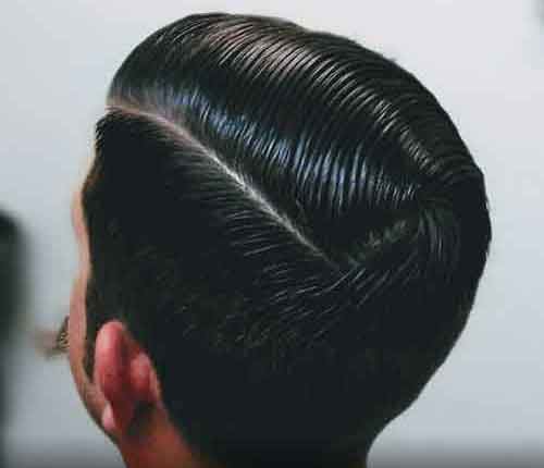 Slick back with taper